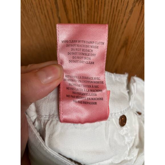 Blank‎ NYC White Denim Jean Shorts Mini Mercer Super Skinny Size 8 Girls - Picture 5 of 5